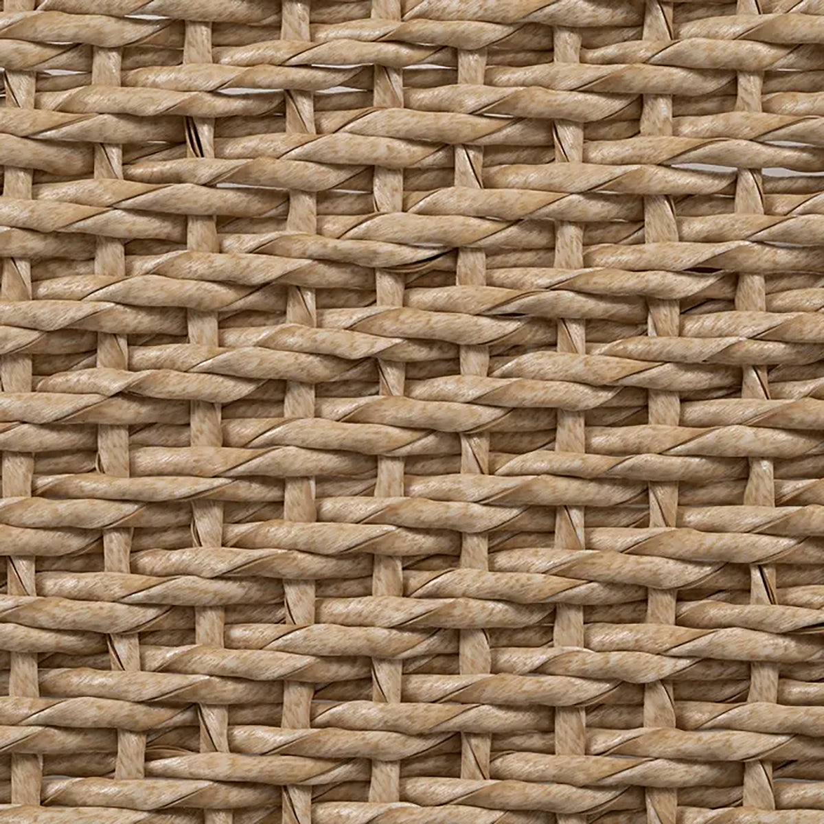 Banqueta de madera y ratán sintético