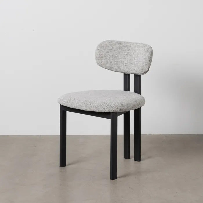 Silla negra con gris jaspeado repelente al agua