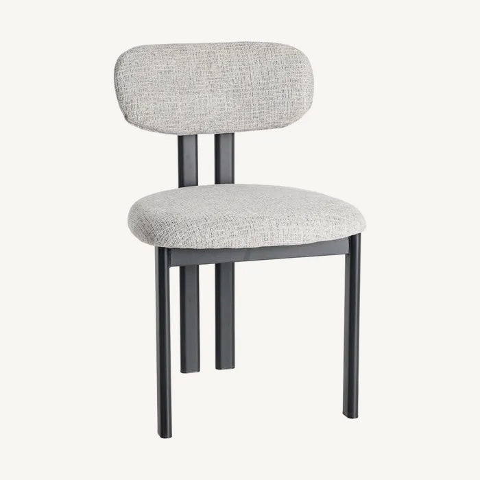 Silla negra con gris jaspeado repelente al agua