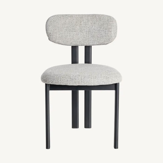 Silla negra con gris jaspeado repelente al agua