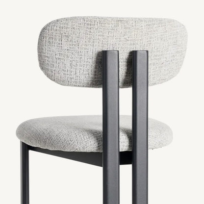 Silla negra con gris jaspeado repelente al agua