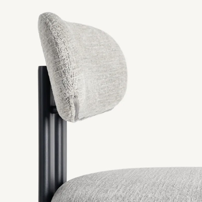 Silla negra con gris jaspeado repelente al agua