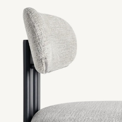 Silla negra con gris jaspeado repelente al agua