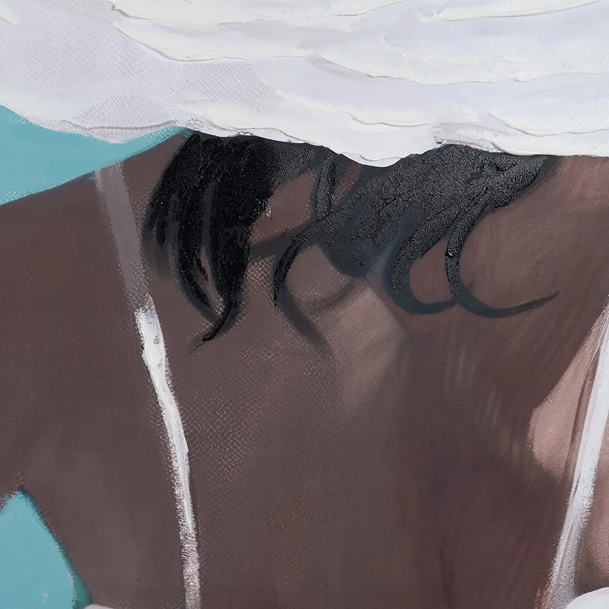 Lienzo Chica de espaldas