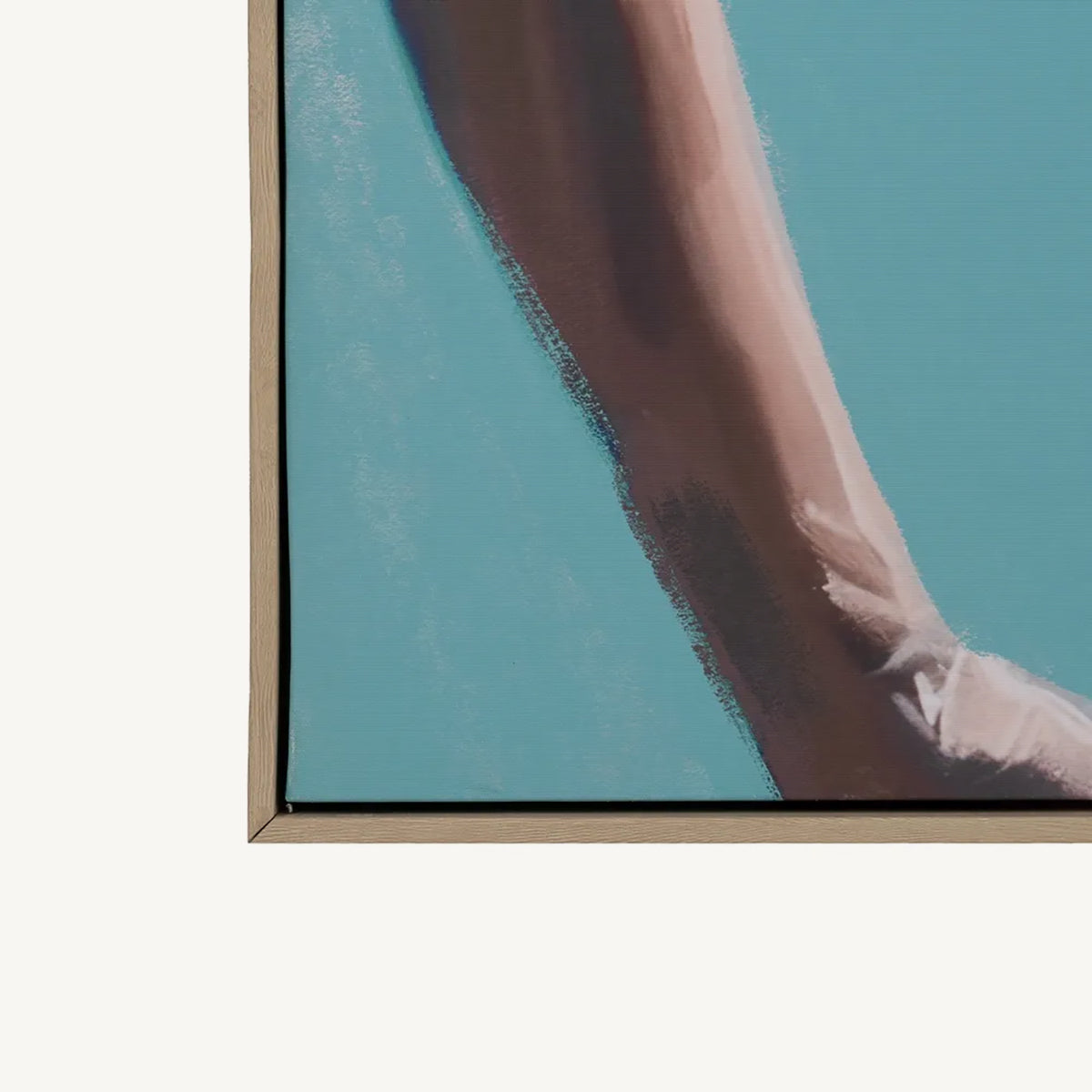 Lienzo Chica de espaldas