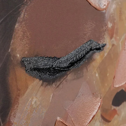 Lienzo pintado a mano contemporáneo con figura femenina