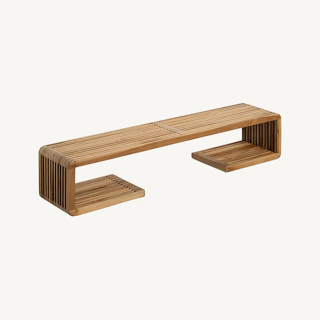 Estantería colgante de madera reciclada