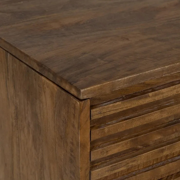 Mesa de escritorio de madera con cajón