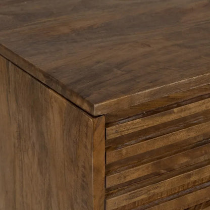 Mesa de escritorio de madera con cajón