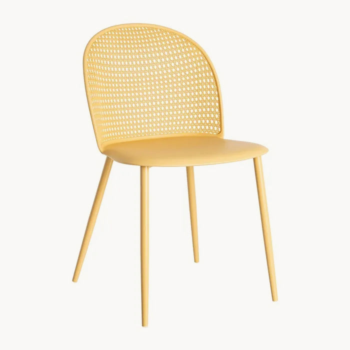 Silla Exterior Amarilla para balcón o, terraza o bares