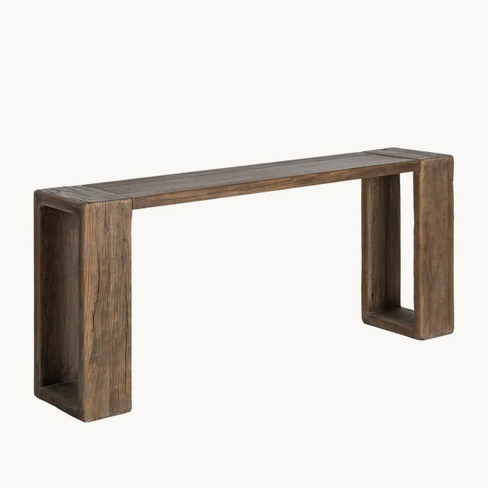 Consola de Madera de olmo reciclado