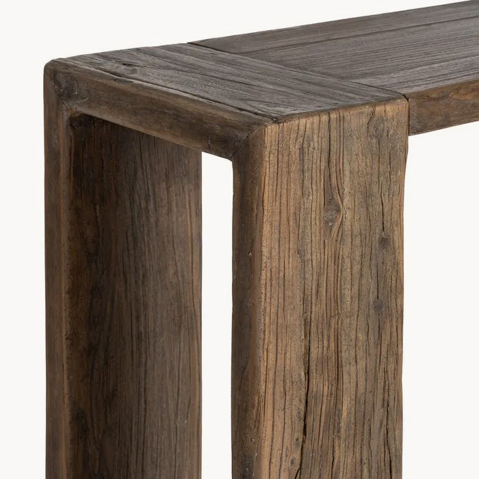Recibidor de madera natural