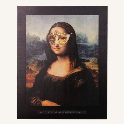 Cuadro mona lisa, en madera y cristal