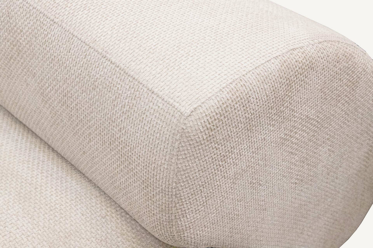 Sofá en Chenilla Beige Claro Culver 300 cm