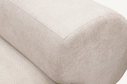 Sofá en Chenilla Beige Claro Culver 300 cm