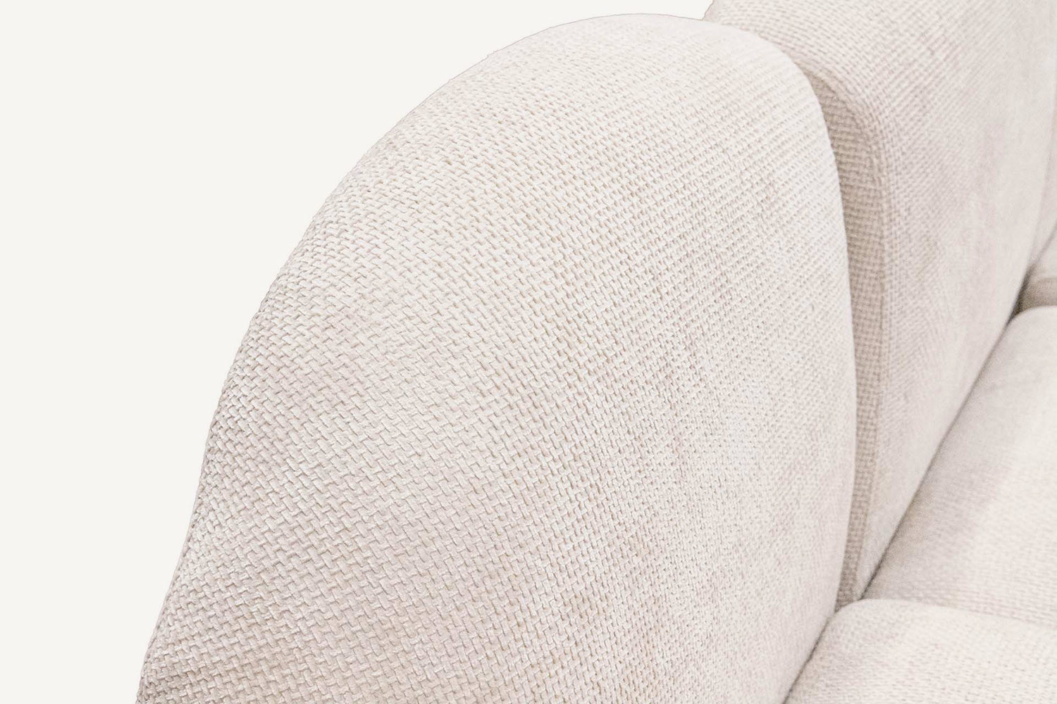 Sofá en Chenilla Beige Claro Culver 300 cm