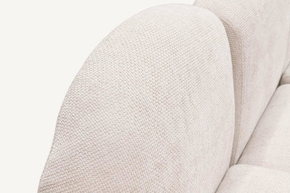 Sofá en Chenilla Beige Claro Culver 300 cm