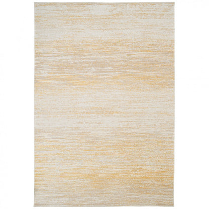 Alfombra Adore en amarillo-ocre y beige y tonalidades de marrón
