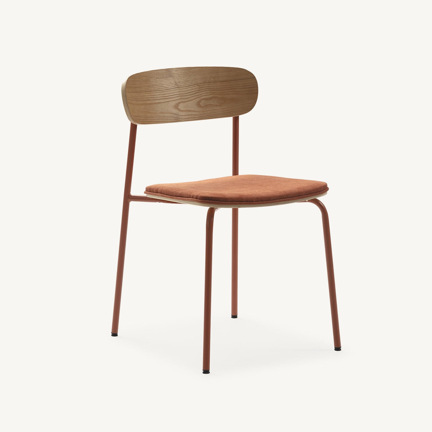 Silla funcional de estilo vintage Adriana teja