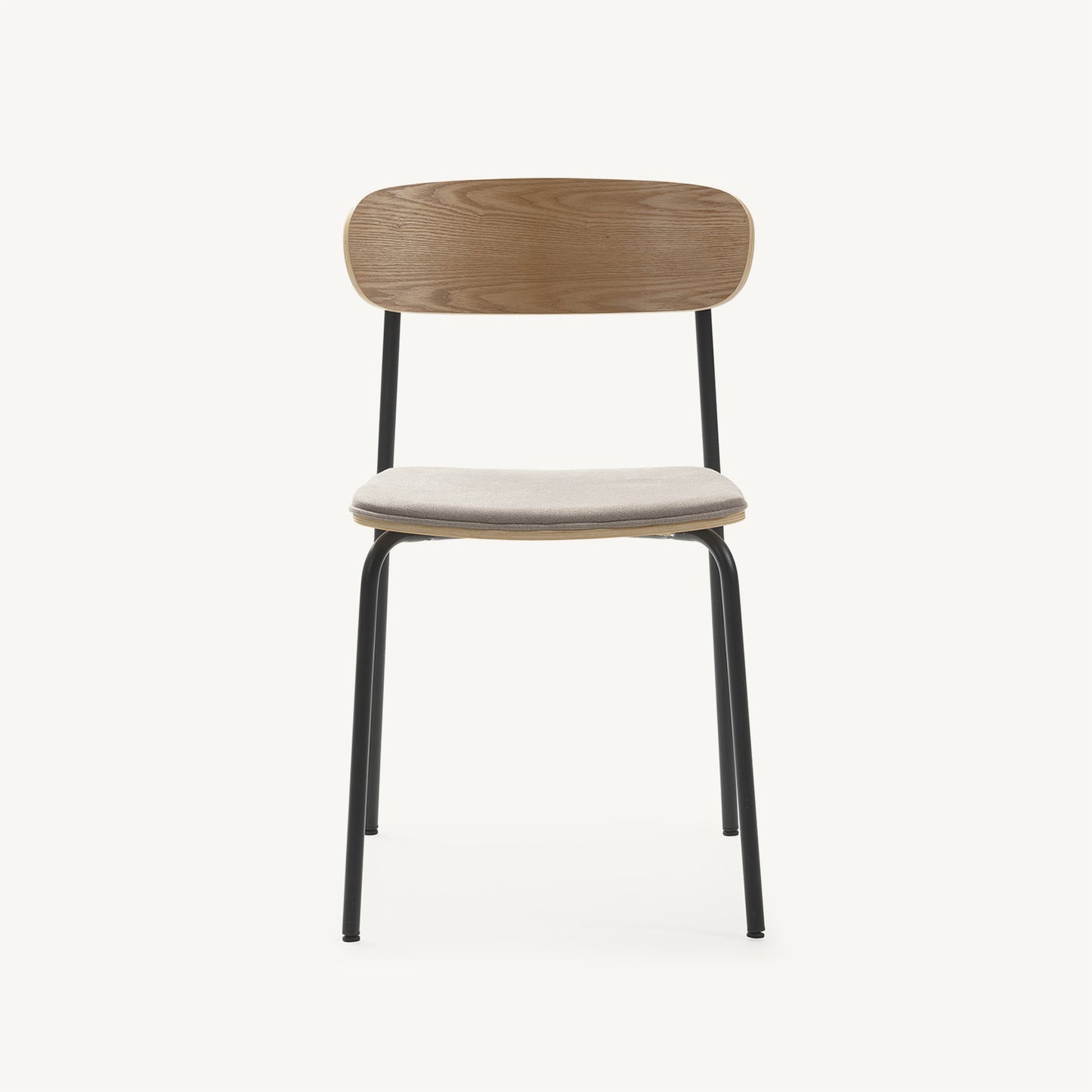 Silla funcional de estilo retro Adriana taupé