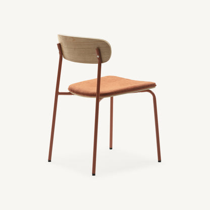 Silla funcional de estilo vintage Adriana teja