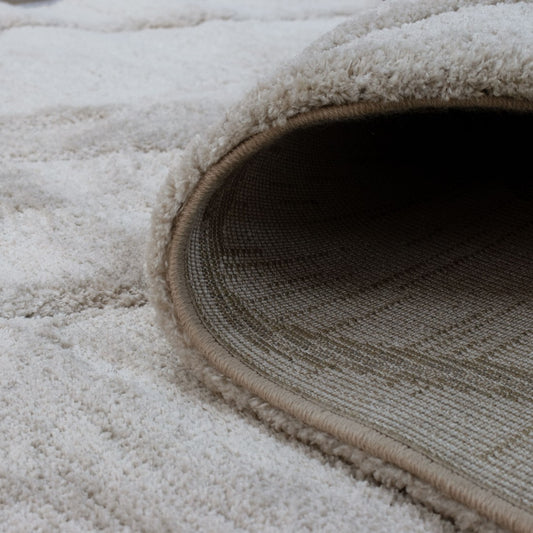 Alfombra Fez beige rayada 