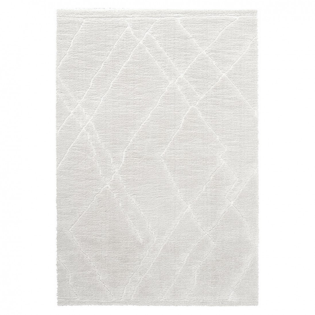 Alfombra Fez blanca rayada 