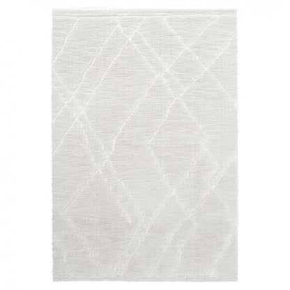 Alfombra Fez blanca rayada 