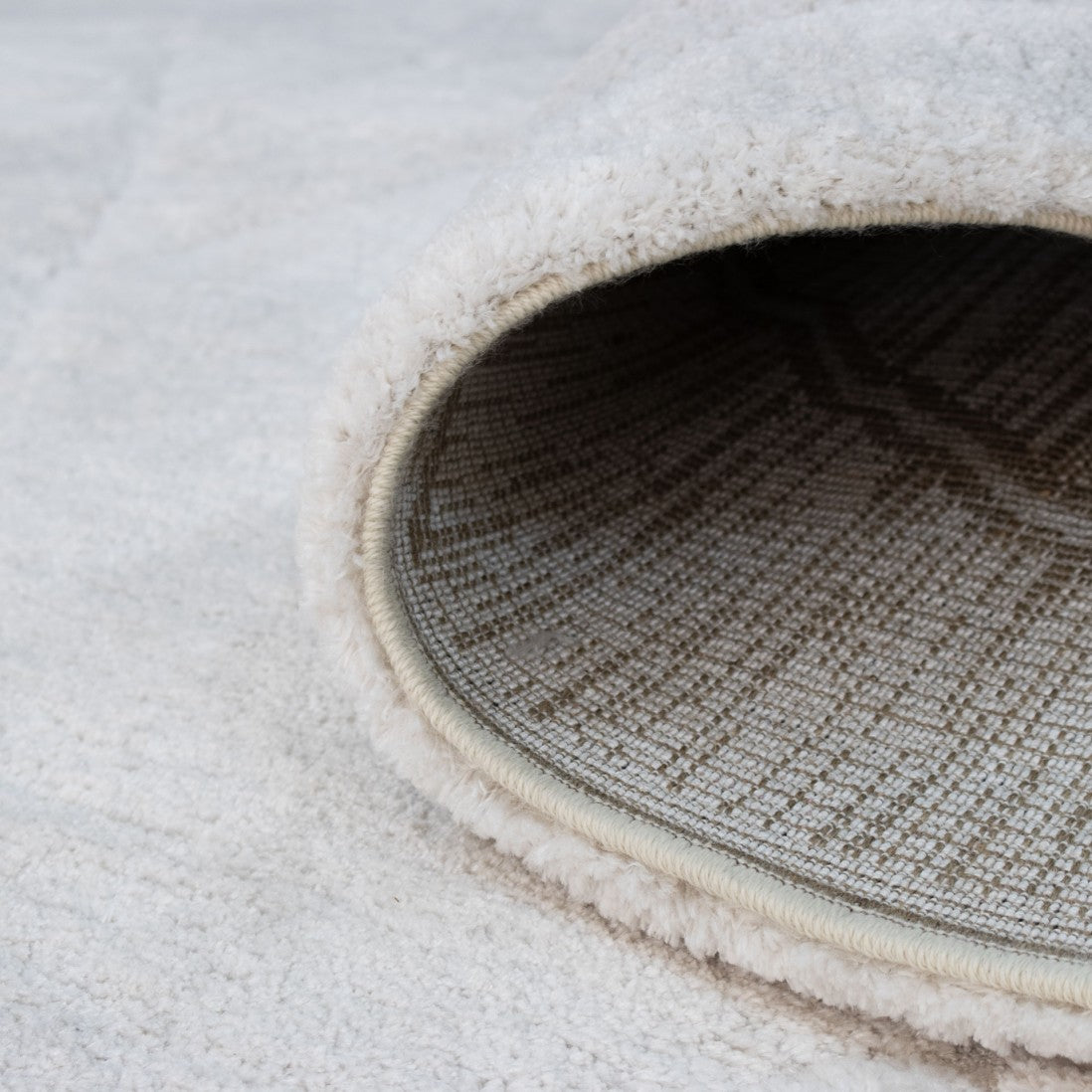 Alfombra Fez blanca rayada 