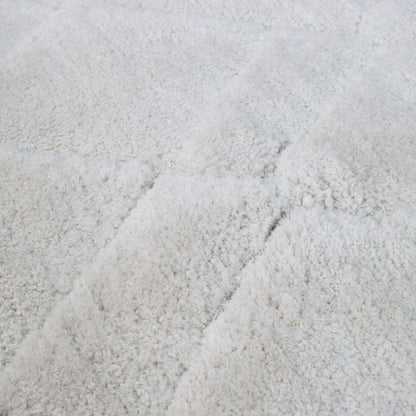 Alfombra Fez blanca rayada 