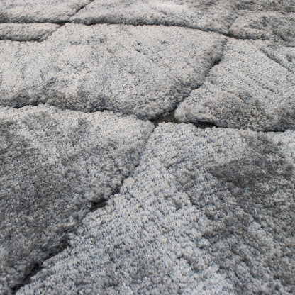 Alfombra Fez gris rayada 