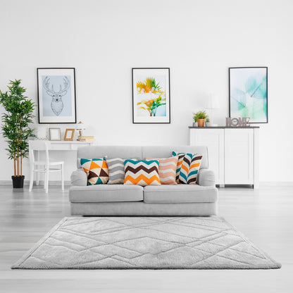 Alfombra Fez gris rayada 