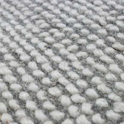 Alfombra Dots de lana gris
