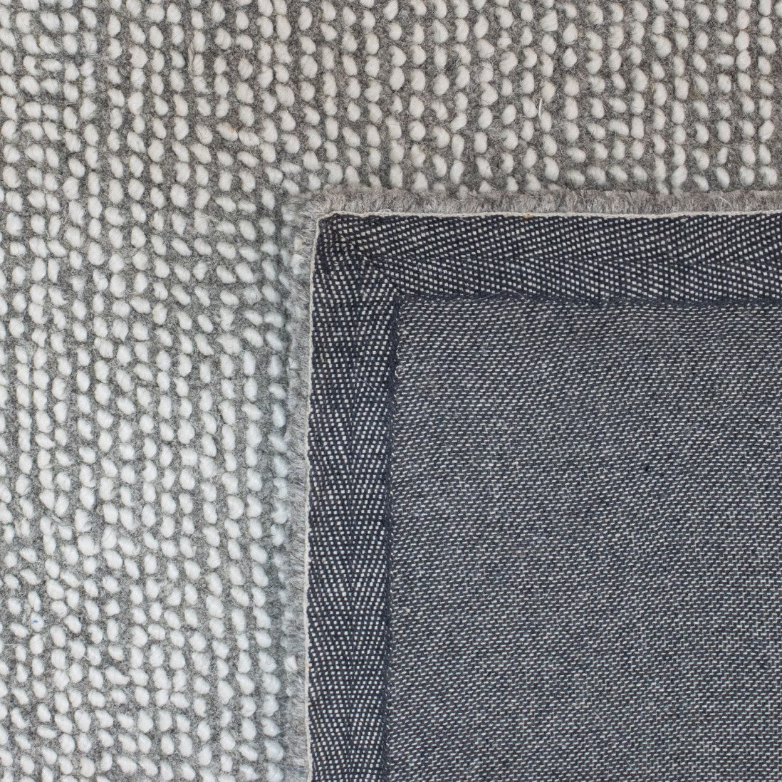 Alfombra Dots de lana gris