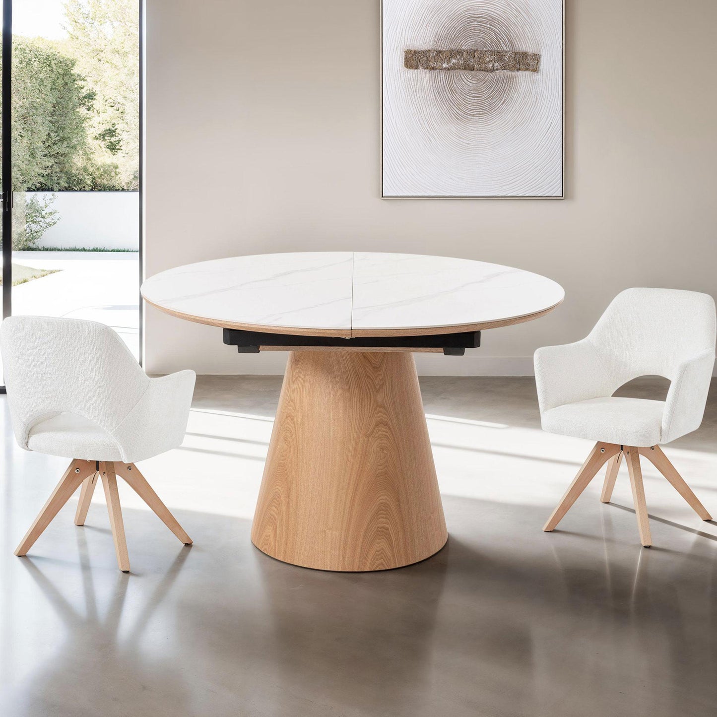 Mesa de comedor Hana Roble Extensible
