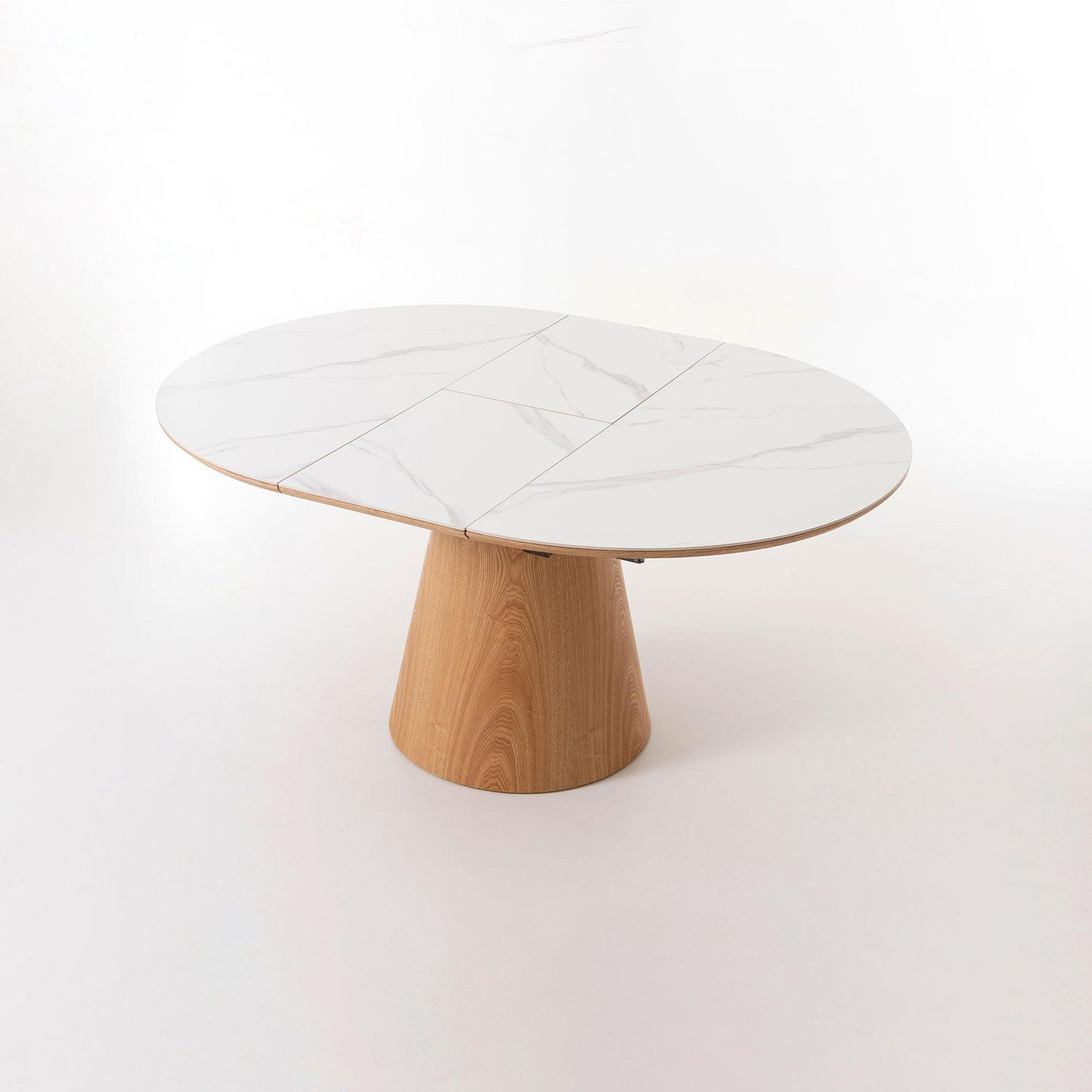 Mesa de comedor Hana Roble Extensible Abierta