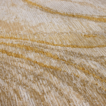 Alfombra adore ondas naranja ocre