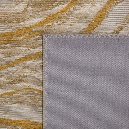 Alfombra adore ondas ocre