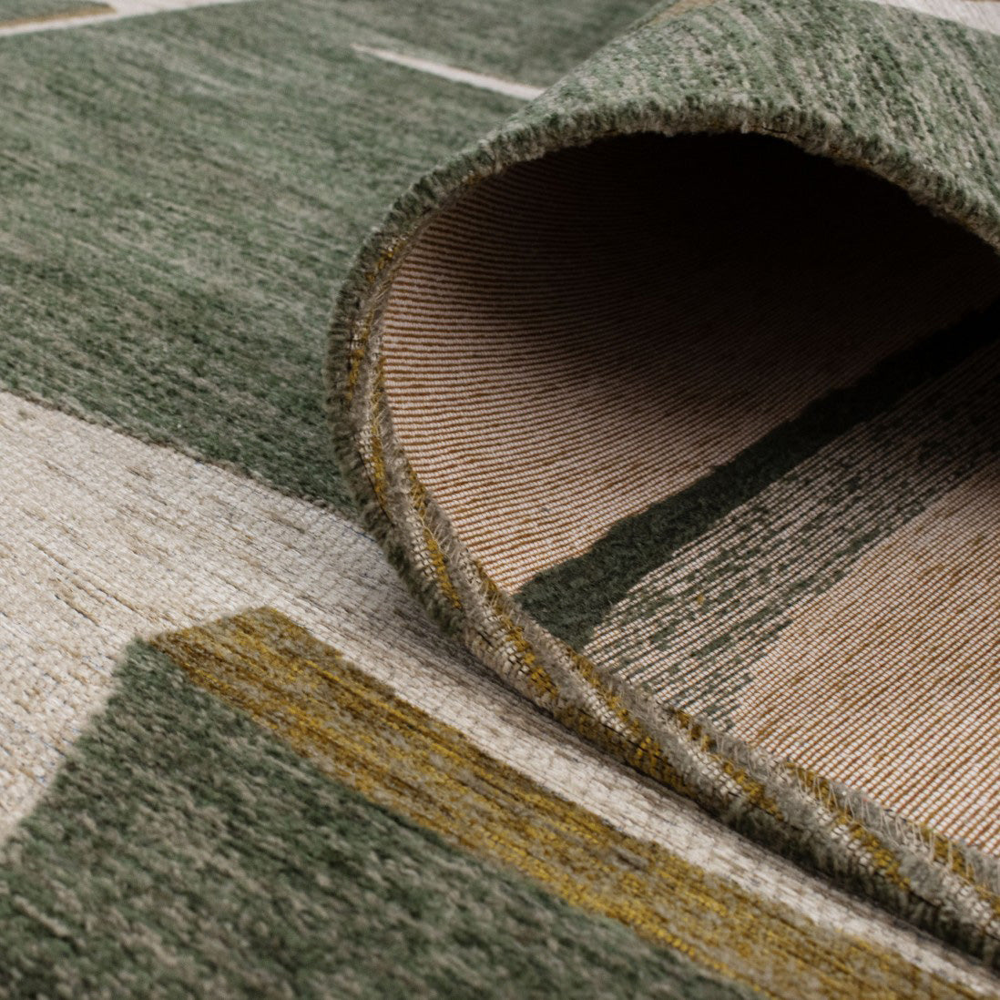 Alfombra Bliss Verde estampada