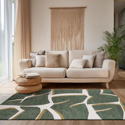 Alfombra Bliss Verde estampada