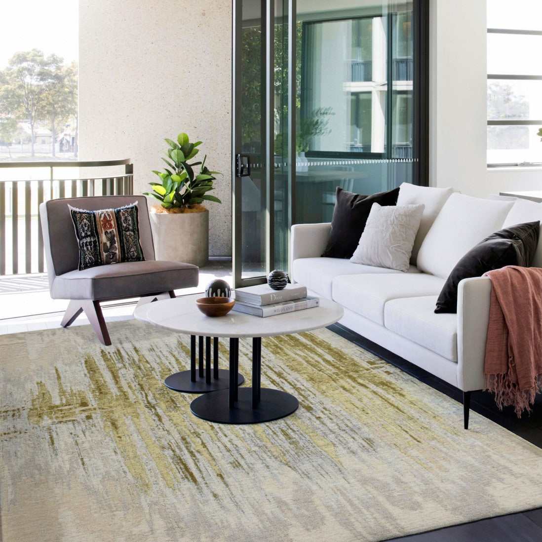 Alfombra Himalaya amarilla