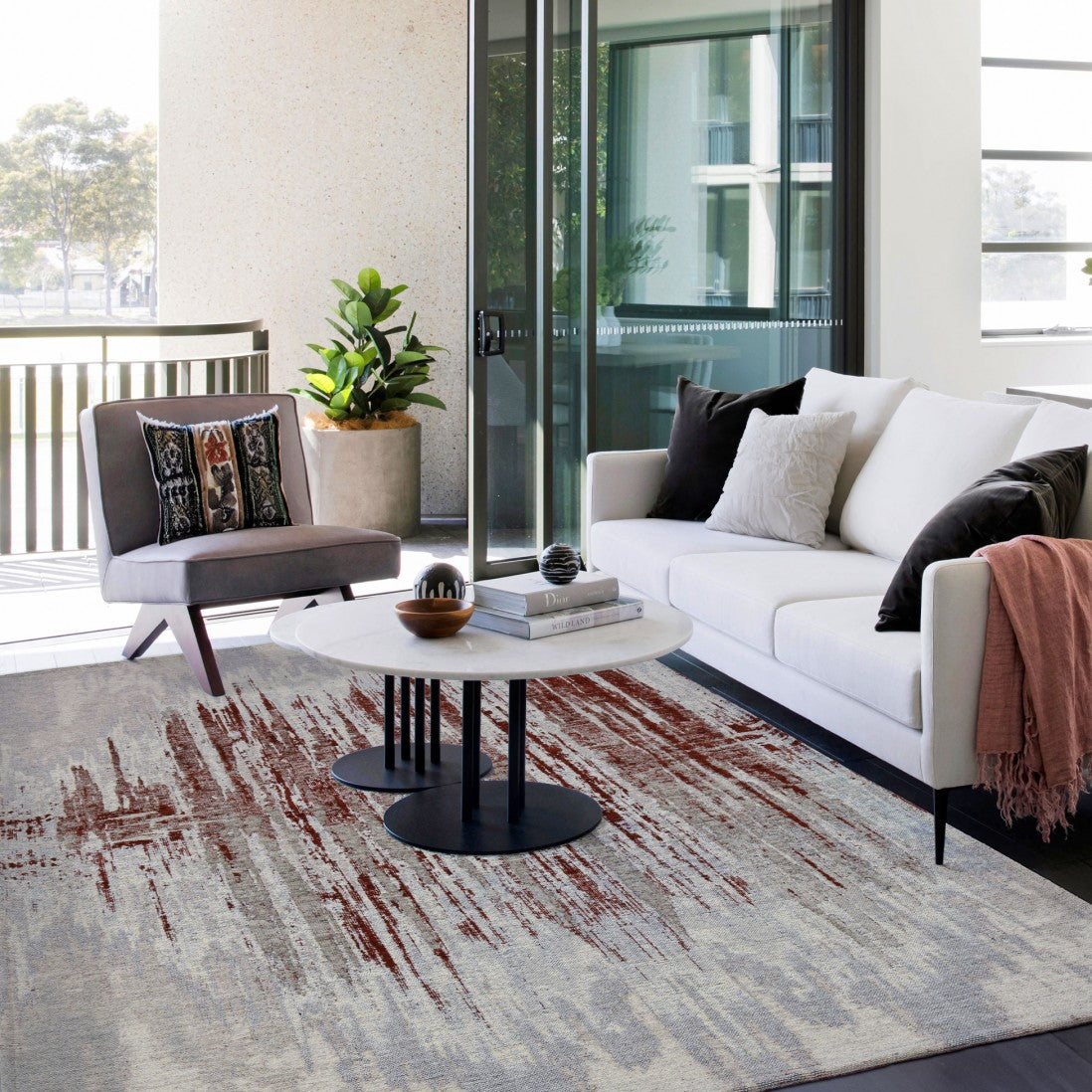 Alfombra Himalaya roja