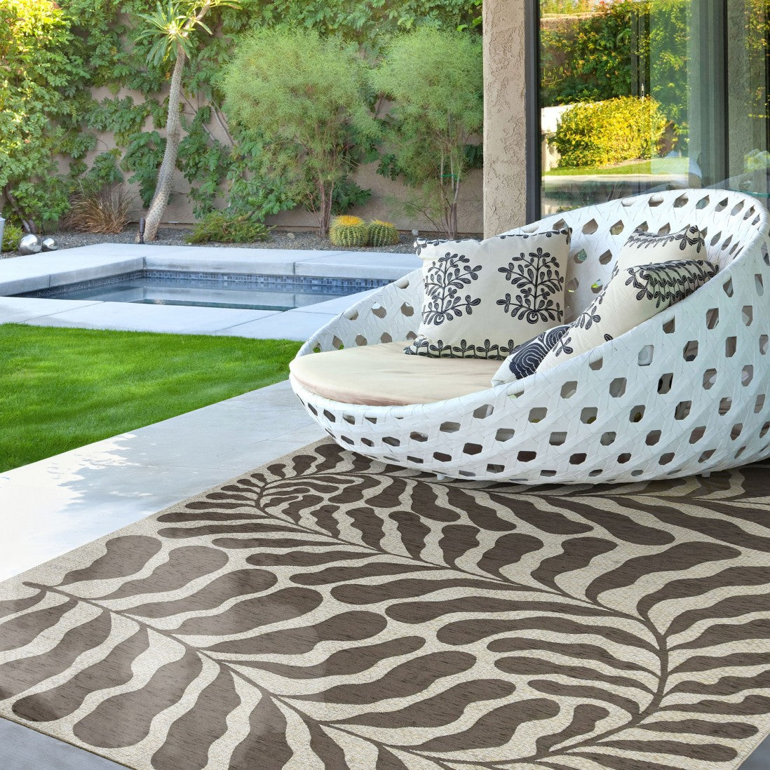 Alfombra Sandalo Marron