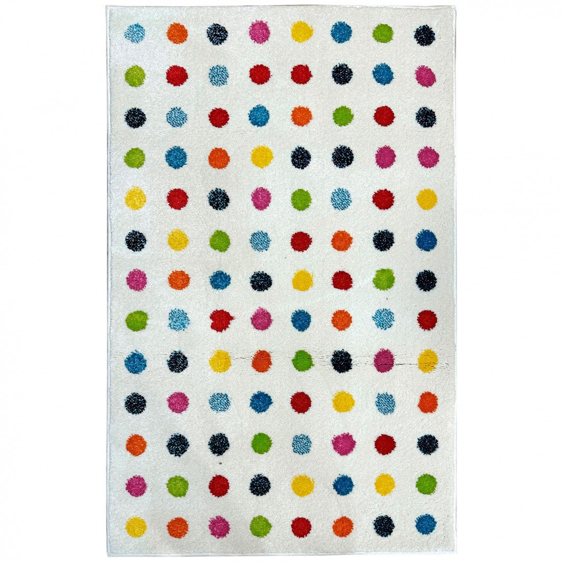 Alfombra para habitación infantil lunares de colores