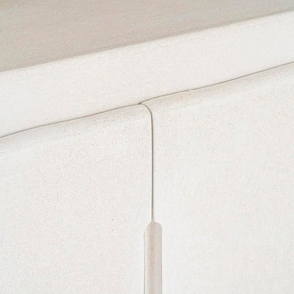 Estantería - librería en color blanco fabricada en madera DM con acabado poroso granulado. Ideal para interior y exterior