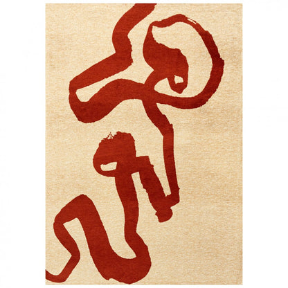 Alfombra Lace Chenille Roja