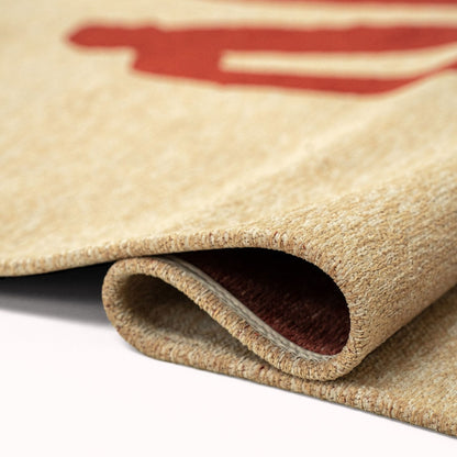 Alfombra Lace Chenille Roja