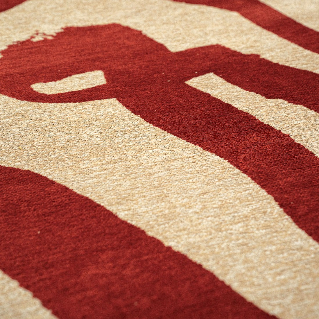 Alfombra Lace Chenille Roja