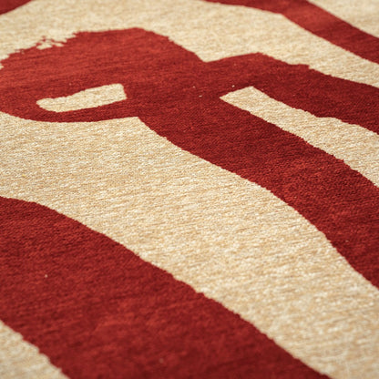 Alfombra Lace Chenille Roja