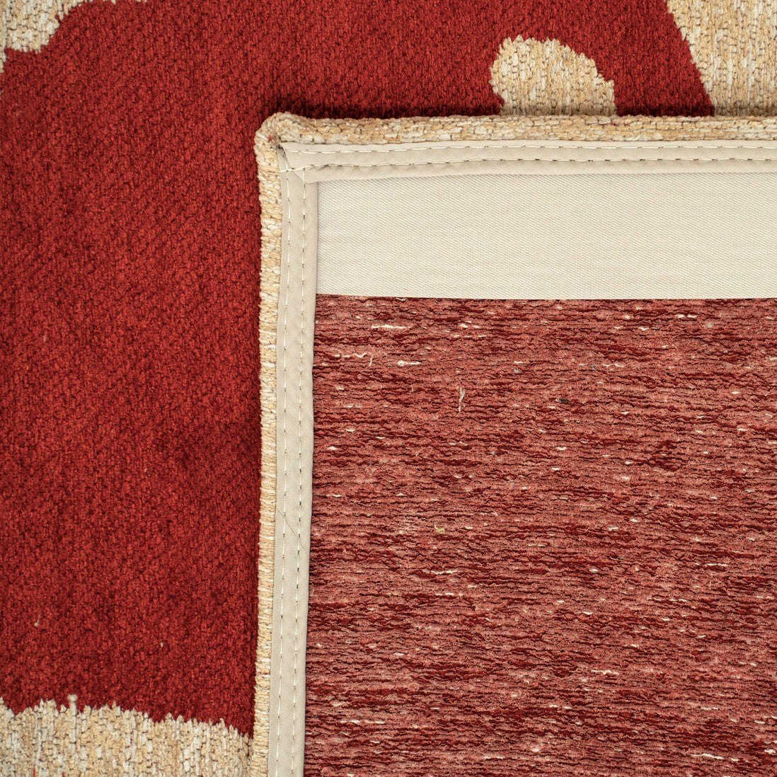 Alfombra Lace Chenille Roja